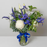 Deluxe Blue & White Flower Jar