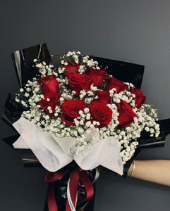 Forever Love Red Roses Bouquet (11 Roses)- New