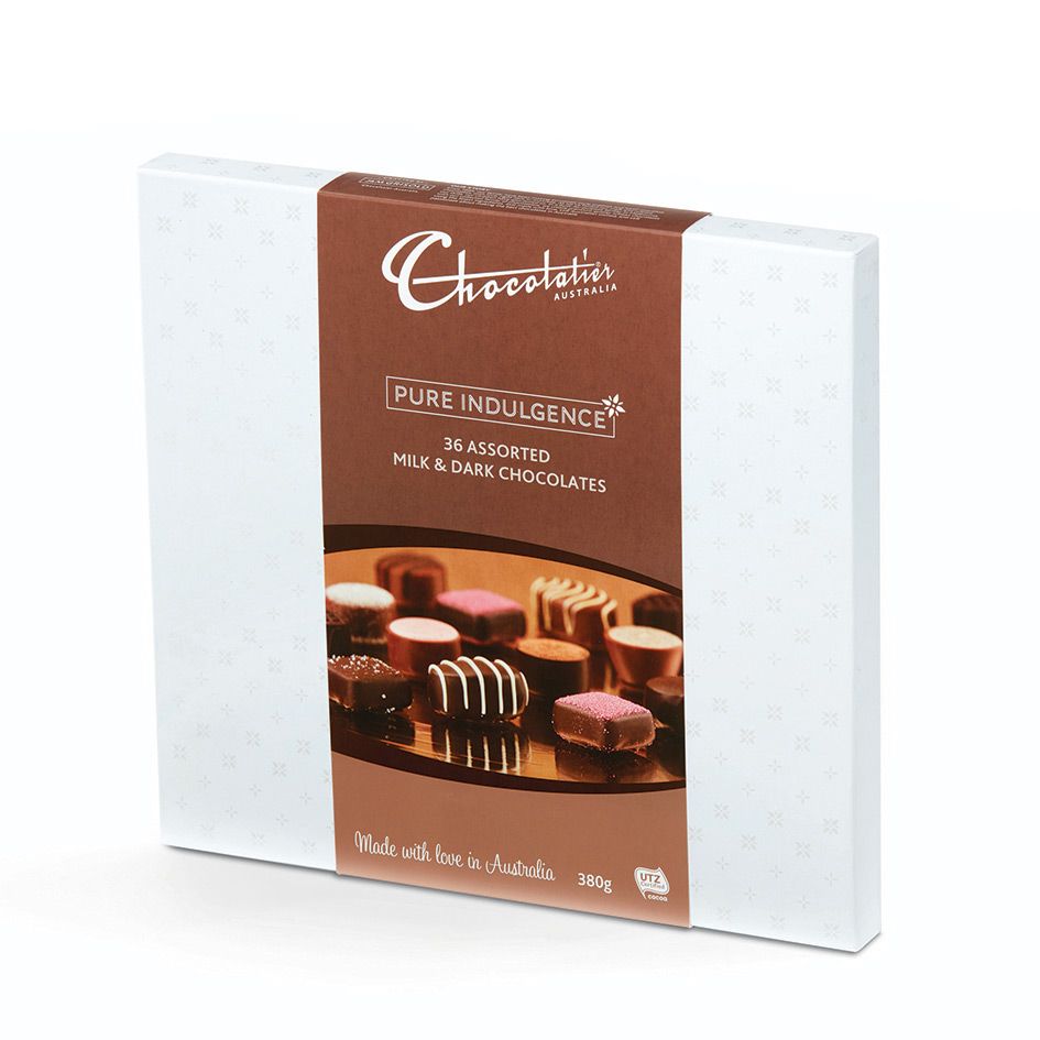 Chocolatier Australia 36 Assorted Milk & Dark Chocolates Gift Box