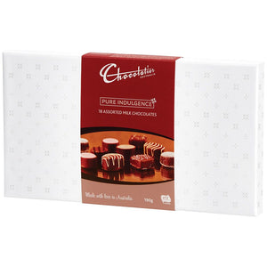 Chocolatier Australia 18 Assorted Milk Chocolates Gift Box