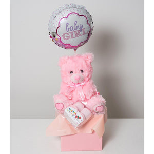 Pink Teddy Baby Product Hamper Standard