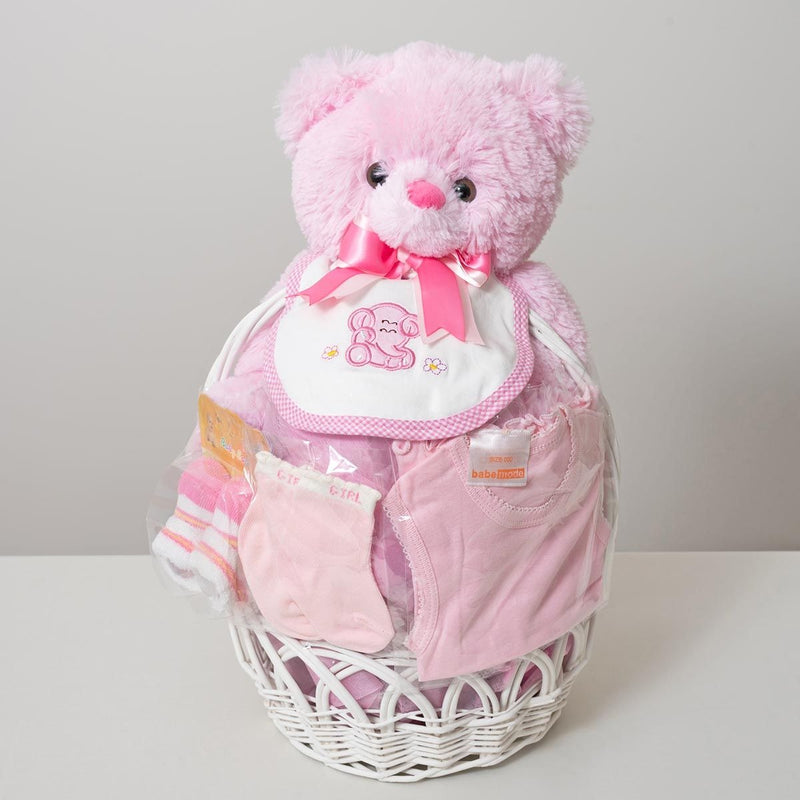 Teddy Baby Product Hamper Pink Classic - Main Image