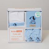 Organic Blue Puppy Clothing Set 3pcs