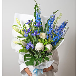 Impressive Blue and White Bouquet